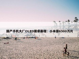 国产手机大厂OLED需求暴增：小米需6300万片