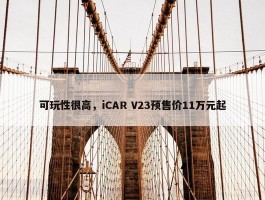 可玩性很高，iCAR V23预售价11万元起