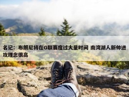 名记：布朗尼将在G联赛度过大量时间 南湾湖人新帅进攻理念很高