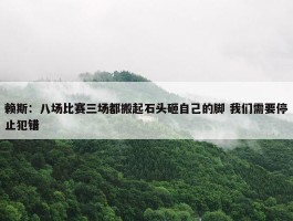 赖斯：八场比赛三场都搬起石头砸自己的脚 我们需要停止犯错