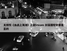 无授权《血战上海滩》上架Steam 封面图枪管都是歪的