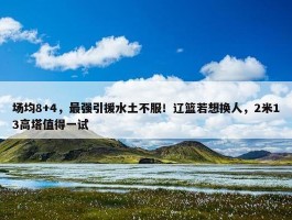 场均8+4，最强引援水土不服！辽篮若想换人，2米13高塔值得一试