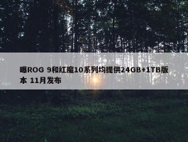 曝ROG 9和红魔10系列均提供24GB+1TB版本 11月发布