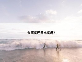 金鹰奖还是水奖吗？