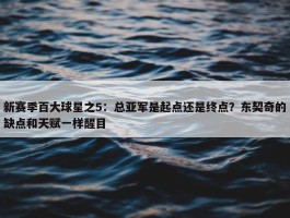 新赛季百大球星之5：总亚军是起点还是终点？东契奇的缺点和天赋一样醒目