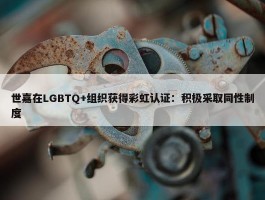 世嘉在LGBTQ+组织获得彩虹认证：积极采取同性制度