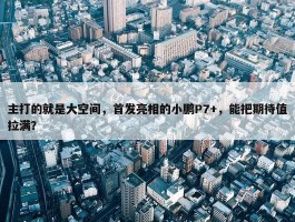 主打的就是大空间，首发亮相的小鹏P7+，能把期待值拉满？