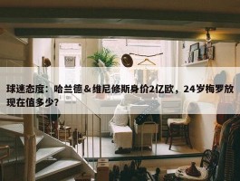 球迷态度：哈兰德＆维尼修斯身价2亿欧，24岁梅罗放现在值多少？