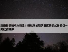 连撞针都被观众薅走！曝航展的轻武器区开放式体验仅一天就被喊停