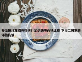 乔治确诊左膝骨挫伤！至少缺阵两场比赛 下周二将重新评估伤情