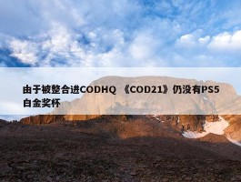 由于被整合进CODHQ 《COD21》仍没有PS5白金奖杯