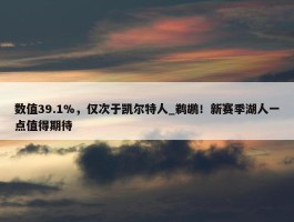 数值39.1%，仅次于凯尔特人_鹈鹕！新赛季湖人一点值得期待