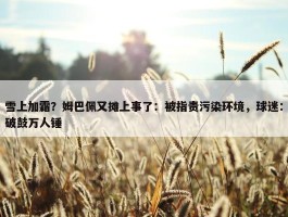 雪上加霜？姆巴佩又摊上事了：被指责污染环境，球迷：破鼓万人锤