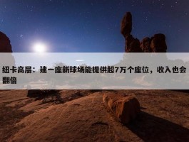 纽卡高层：建一座新球场能提供超7万个座位，收入也会翻倍