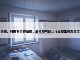 镜报：对阵布伦特福德，滕哈赫可能让埃文斯出任左后卫