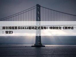 摩尔线程显卡DX12驱动正式发布！特别优化《黑神话：悟空》